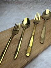 Luxe gouden bestek van roestvrij staal – 6-delig glanzend