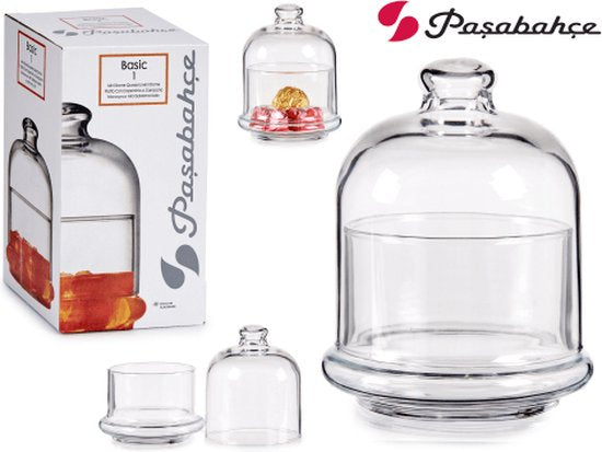 Pasabahce BASIC Glazen Mini Dome met Glazen Deksel