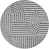 Rond Vloerkleed ART Silver – Japandi Stijl, Modern & Tijdloos