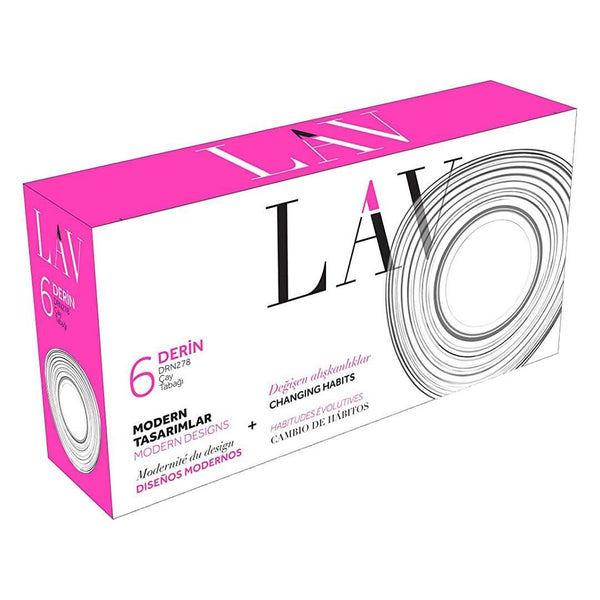 LAV DERIN Onderzetters – Set van 6 (12,4 cm) – detailfoto 2