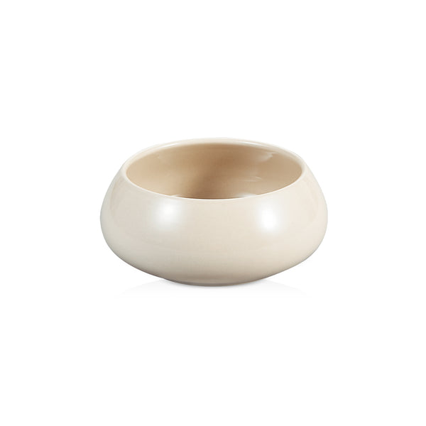 Trendy Cosmo Chubby porseleinen kommetjes – beige – set van 6 - 11,5 x 5 cm