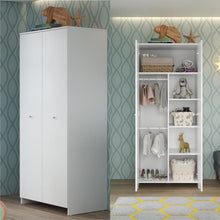 Complete NIKO babykamer wit – 3-delige babykamer set met 2-deurs kledingkast, kinderbed 70x140 cm en commode met laden