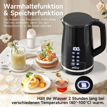 HOMELUX Elektrische Waterkoker 1,7L – 2200W – Met Temperatuurregeling & Warmhoudfunctie