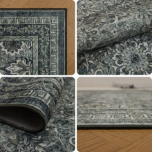Wasbaar groen vloerkleed Inka 1148 – antislip, 3 mm