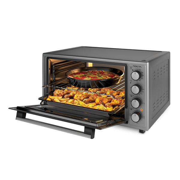 NOCTA Elektrische Oven – 50 Liter, Vrijstaand Hete Luchtoven (Grijs)