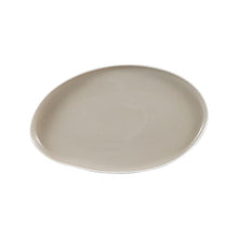 serveerschaal ovaal wit taupe servies