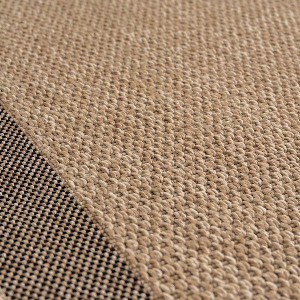 Vloerkleed TIMBER Beige – Indoor & outdoor vloerkleed met kader design – detailfoto 2