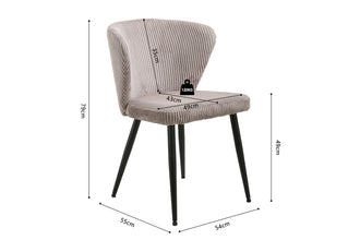 Stoel TORNADO Corduroy Zand – stijlvol en comfortabel