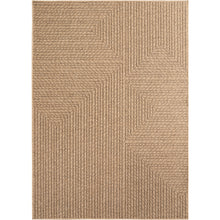 Vloerkleed TIMBER Beige – Modern geometrisch design indoor & outdoor vloerkleed