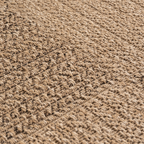 Vloerkleed TIMBER Beige – Blokpatroon design indoor & outdoor vloerkleed – detailfoto 2