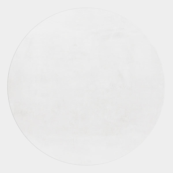 Vloerkleed rond FLUFFY Wit - Ultiem zacht en comfortabel – detailfoto 2