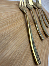 Luxe gouden bestek van roestvrij staal – 6-delig glanzend