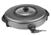 Elektrische pizzapan – 48 cm – 1500W – Diep & antiaanbak – Verstelbare temperatuur
