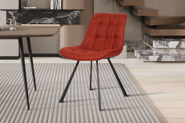 Stoel ARIBA Rood – warm, opvallend en stijlvol
