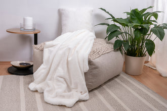 Fluffy Dekenset 2-delig – Wit – Super Zacht & Luxe Comfort