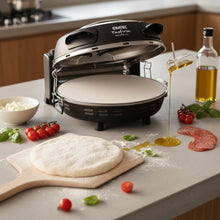 ERATEC XL PM-27 Pizza Steenoven 400°C Complete Set – Elektrische Pizzaoven met Pizzasteen, Pizzascheppen, RVS Pan & Pizzasnijder