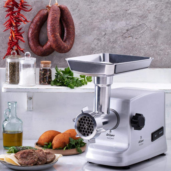 Arzum Multimeat Elektrische Vleesmolen 2000 Watt – Compleet met accessoires