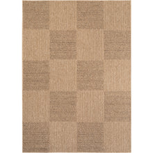 Vloerkleed TIMBER Beige – Blokpatroon design indoor & outdoor vloerkleed