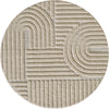 Rond Vloerkleed ART Beige – Japandi Stijl, Tijdloos & Comfortabel