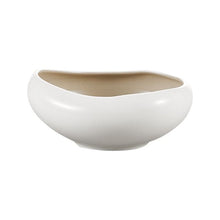 kom wit taupe porselein servies