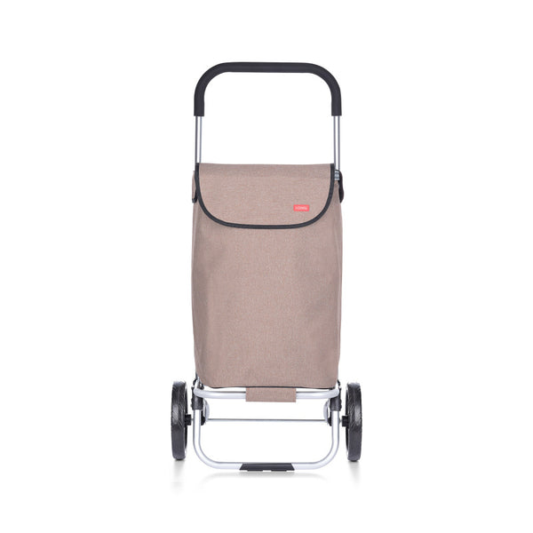 Boodschappentrolley Voyage aluminium “Berlin” – wiel Ø19 cm – assorti kleuren
