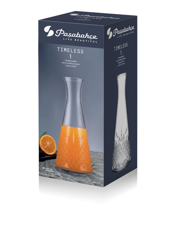 Pasabahce Timeless glazen karaf – 940 ml – detailfoto 2