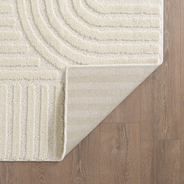 Vloerkleed ART Cream – Japandi Stijl, Modern & Comfortabel – detailfoto 2