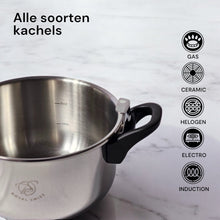 Royal Swiss Snelkookpan – RVS Drukkookpan voor Inductie & Alle Warmtebronnen (Veiligheidsventiel)