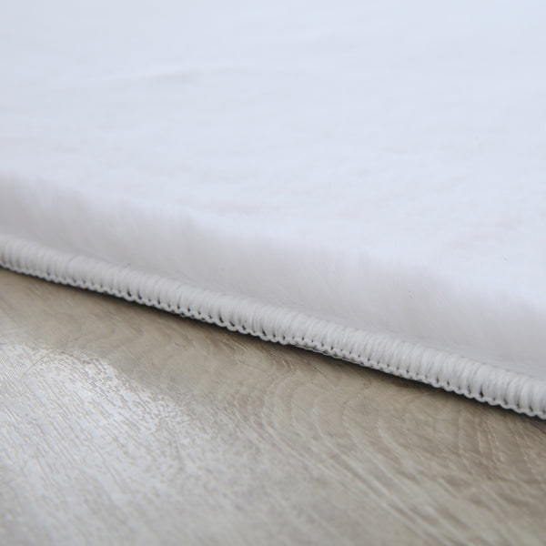 Vloerkleed rond FLUFFY Wit - Ultiem zacht en comfortabel