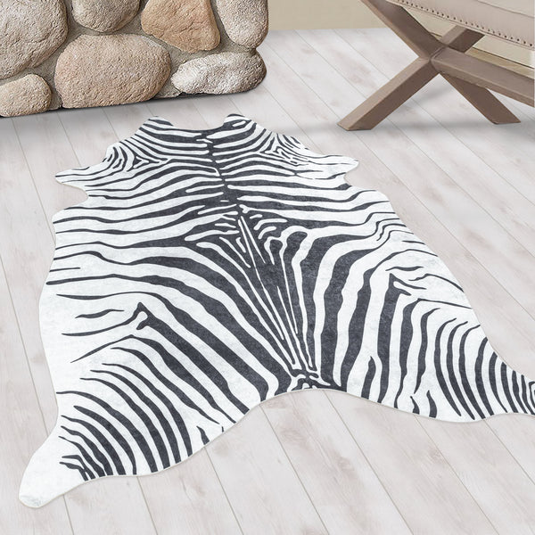 Vloerkleed ETOSHA 4111 Black – Diervriendelijke Imitatie Dierenprint