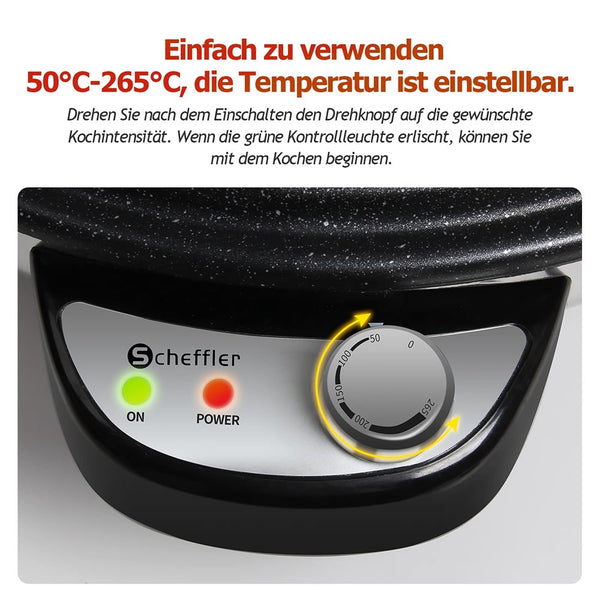 Scheffler Sac Lavaş (Platbrood) Maker – 50 cm, 2300 Watt – detailfoto 2