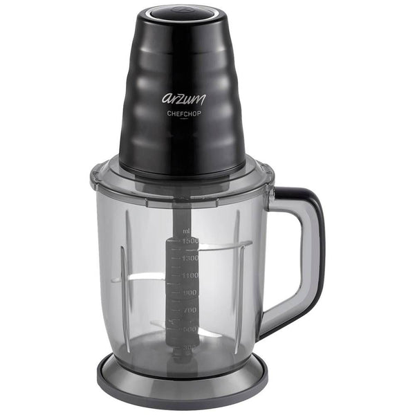 Arzum Chefchop hakmolen 400 watt 1,5 liter zwart met dubbele messenlaag