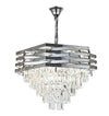 Hanglamp ZEUS Silver – Luxe Design met Glazen Kristallen