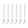 Borosilicaatglas theelepels 6 stuks – transparante glazen theelepels 10.5 cm