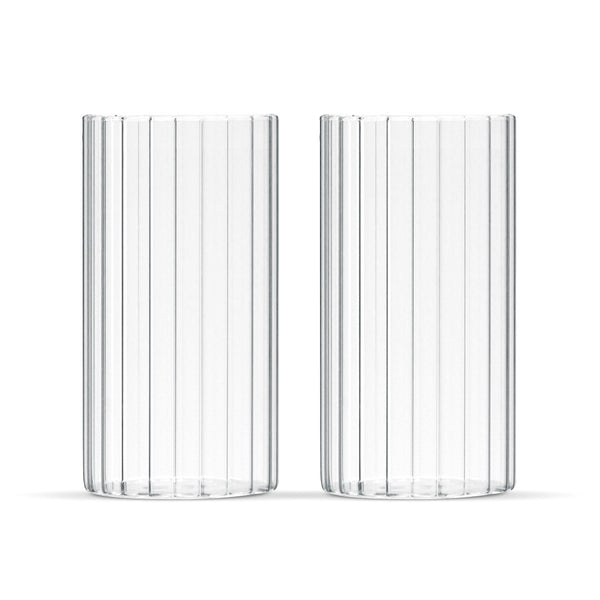 Linea trendy drinkglazen – borosilicaatglas – 400 ml (2 stuks)