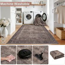 Wasbaar bruin vloerkleed Inka 1147 – antislip, 3 mm