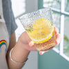 Bubble Drinkglazen met Gouden Rand – Set van 6