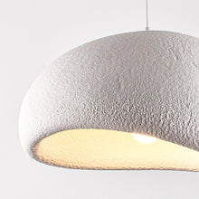 Japandi Wabi-Sabi Hanglamp 40 cm – Minimalistische Hars Plafondlamp – In Hoogte Verstelbaar – E27 Fitting