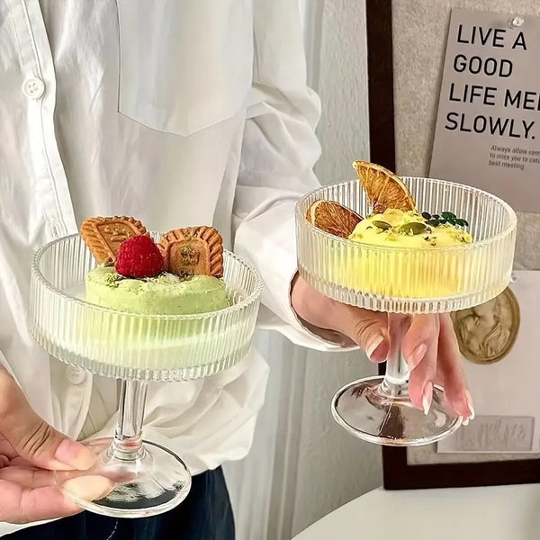 Dessertglazen IJscoupe op Poot – Ribble Design, Verpakt per 2 – detailfoto 2
