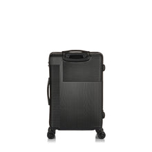 zwarte harde kofferset met 360 graden wielen