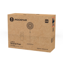Staande Ventilator 16 Inch – 7 Bladen, 3 Snelheden & 3 Windmodi – Met Afstandsbediening, Timer & Verstelbare Hoogte – Wit