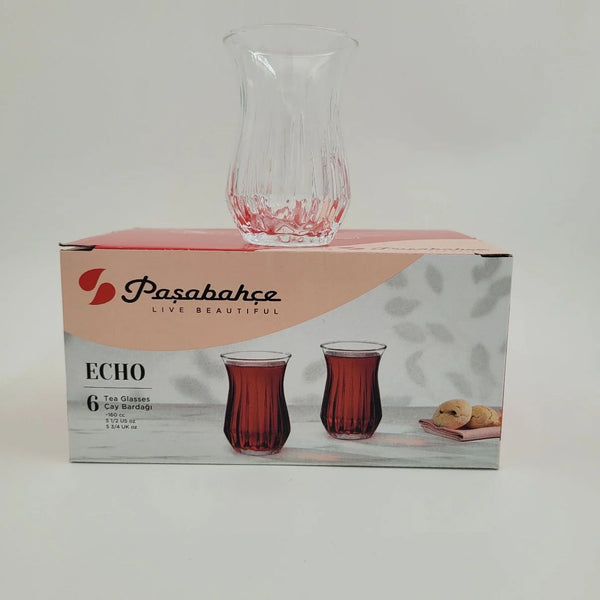 Pasabahce ECHO Theeglazen – Set van 6 (160 ml) – detailfoto 2