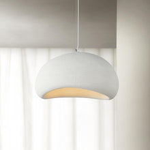 Japandi Wabi-Sabi Hanglamp 40 cm – Minimalistische Hars Plafondlamp – In Hoogte Verstelbaar – E27 Fitting