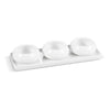 Trendy Cosmo Chubby serveerset – 4-delig – wit – 28 x 10 x 1,5 cm
