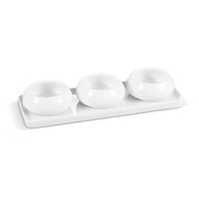Livenza Cosmo serveerset – 4-delig – wit – 28 x 10 x 1,5 cm