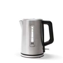 Waterkoker 1.7L Roestvrij Staal 2200W – Droogkook- en Oververhittingsbeveiliging – Zilver/Zwart – Voedselveilig RVS