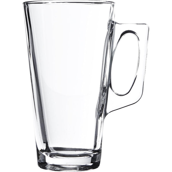 glazen mok met handvat 385 ml pasabahce vela