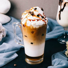 glazen mok met handvat 385 ml pasabahce vela