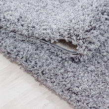 Vloerkleed LIFE Shaggy hoogpolig - Lichtgrijs