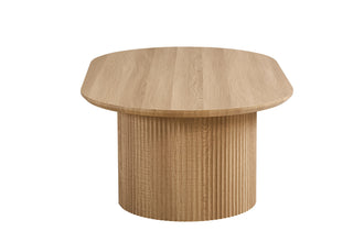Salontafel Lagos 120 cm ovaal eik naturel – moderne houten look koffietafel